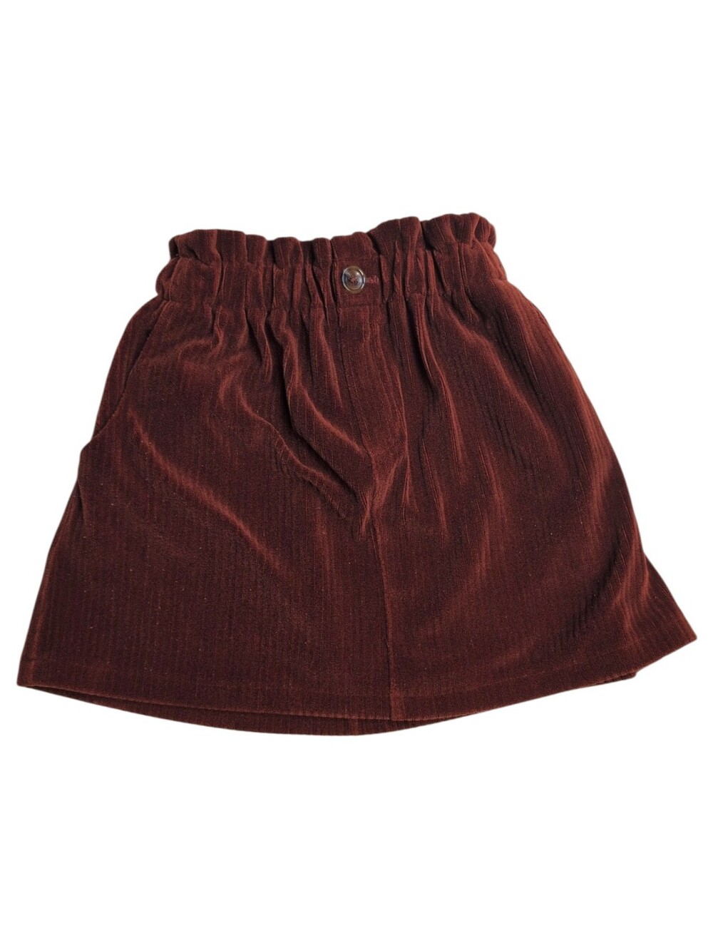 ZARA Burnt Brown Corduroy Skirt